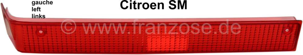 Citroen-DS-11CV-HY - SM, taillight turn signal cap on the left. Color: red. Suitable for Citroen SM, US version