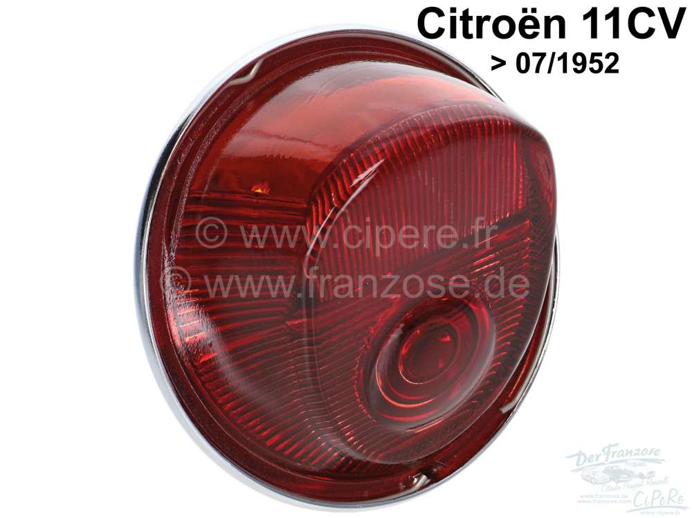 Citroen-DS-11CV-HY - Tail lamp completely. Suitable for Citroen 11CV, to year of construction 07/1952. Per piec