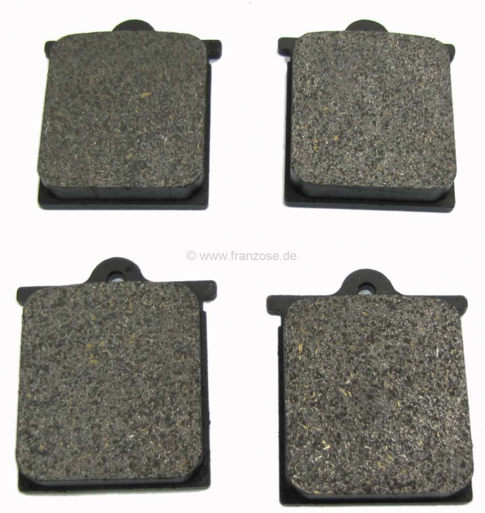 Citroen-DS-11CV-HY - SM, brake pads rear axle (without warning contact). Suitable for Citroen SM, from year of 