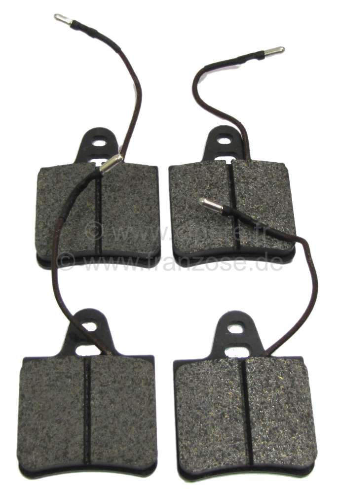 Citroen-DS-11CV-HY - SM, brake pads rear axle (with warning contact). Suitable for Citroen SM, from year of con