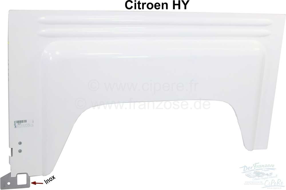Citroen-DS-11CV-HY - Fender at the rear left, new model. Suitable for Citroen HY. Very good reproduction made o