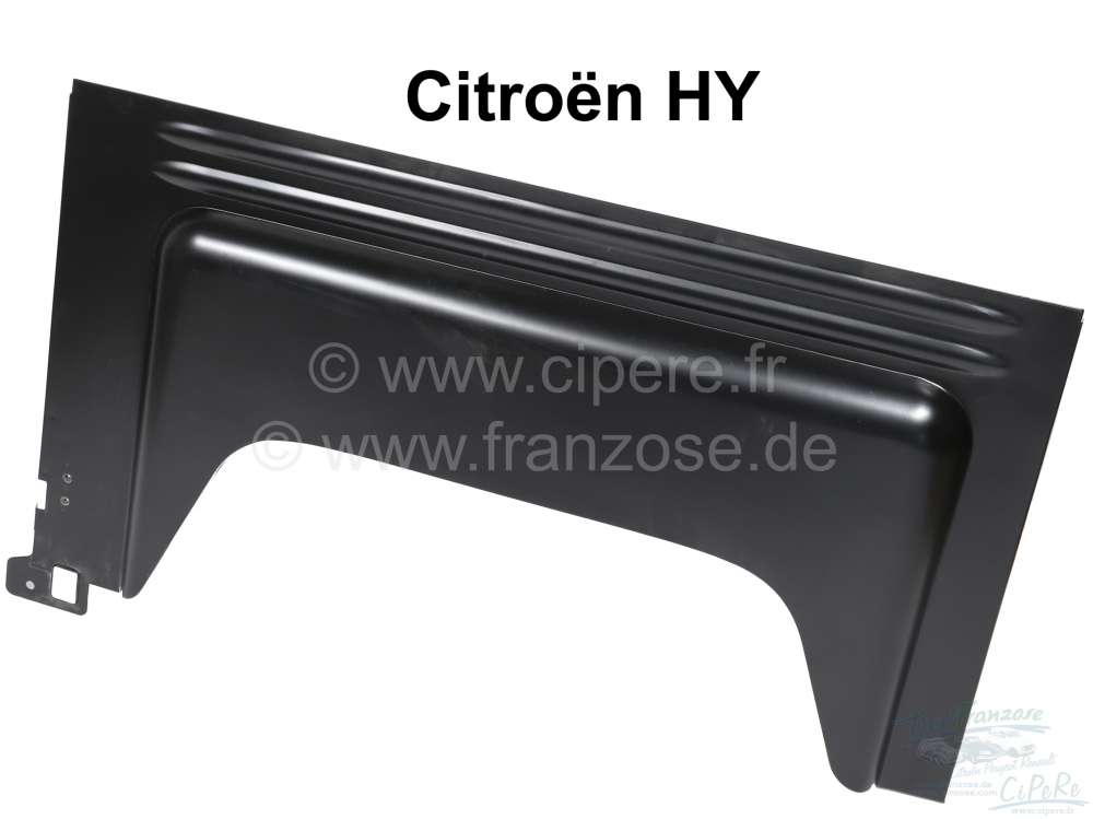 Citroen-DS-11CV-HY - Fender rear on the left, made from sheet metal. (angular wheel arch). Suitable for Citroen