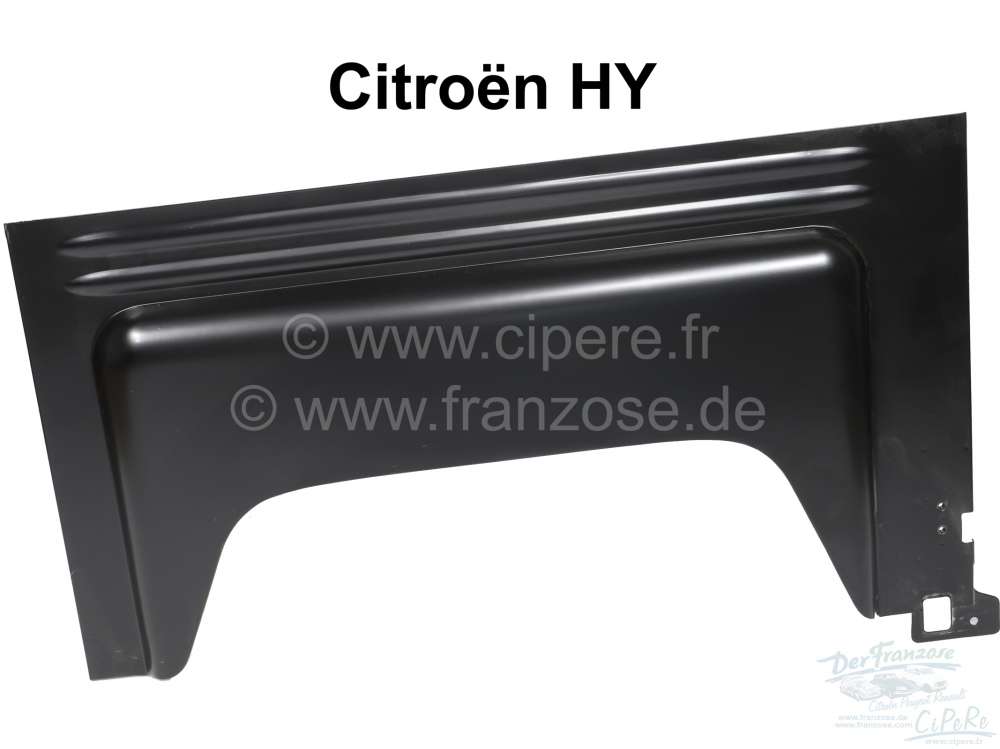 Citroen-DS-11CV-HY - Fender rear on the right, made from sheet metal. (angular wheel arch). Suitable for Citroe