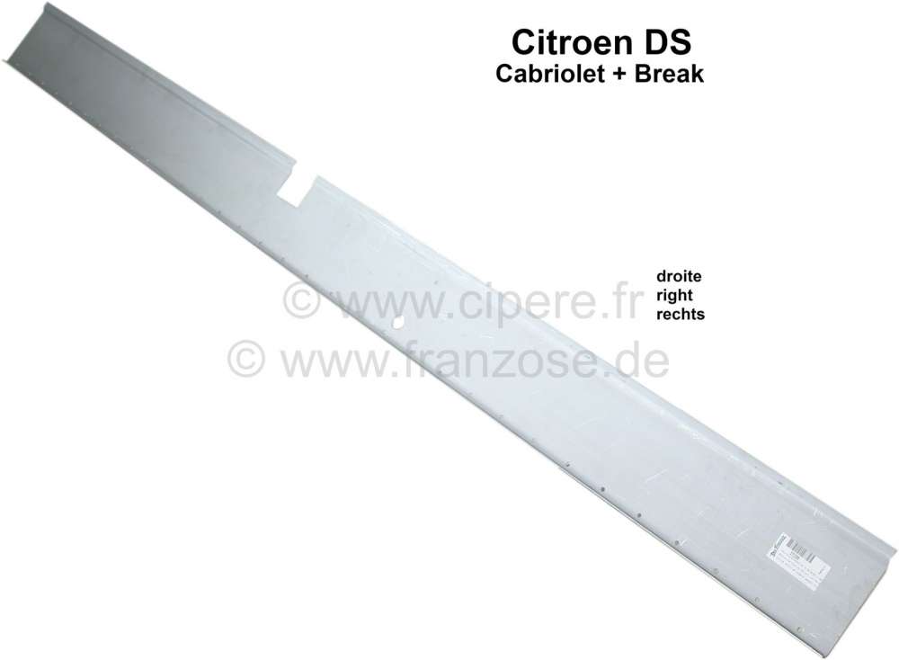 Citroen-DS-11CV-HY - Sill repair inner panel right. This plate is the complete standing plate of the sill. The 