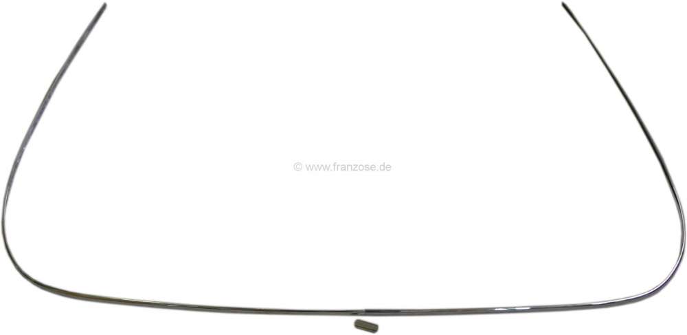 Citroen-DS-11CV-HY - Chrome strip for the covering verge at the body (semicircular, 2 pieces with connection cl