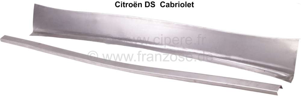 Citroen-DS-11CV-HY - Connecting metal, above the luggage compartmend lid. Suitable for Citroen DS Cabrio.