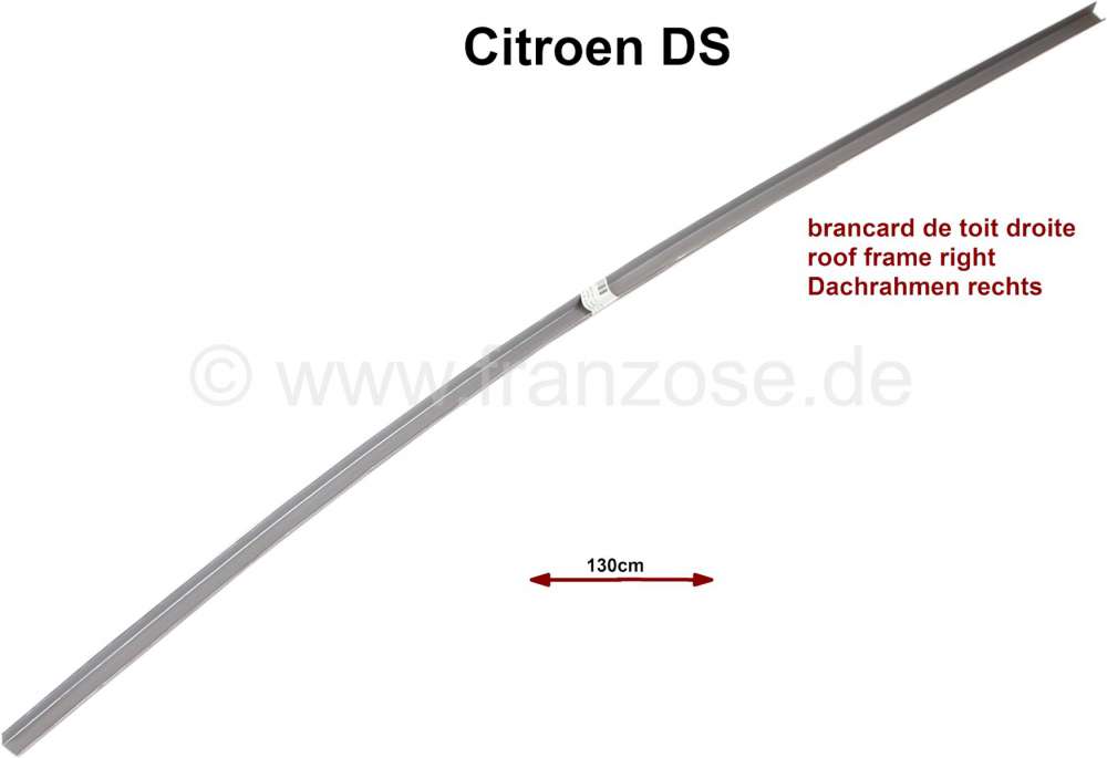 Alle - Roof frame repair sheet metal on the right. Suitable for Citroen DS sedan. At this sheet m