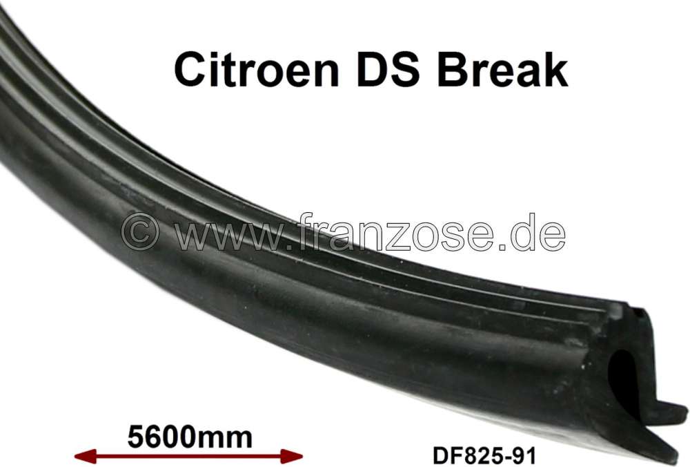Citroen-DS-11CV-HY - Roof seal. Suitable for Citroen DS BREAK. Length: about 5600mm. Or. No. DF825-91.