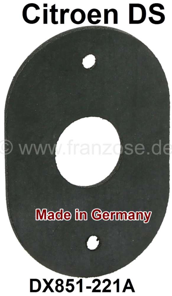 Citroen-DS-11CV-HY - Rubber underlay (oval) for the fender fixture, from the rear fender. Suitable for Citroen 