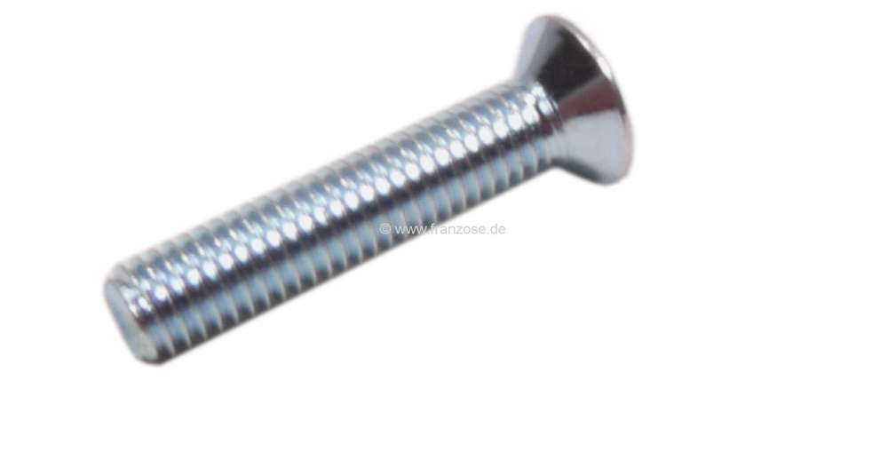 Citroen-2CV - M5x25, screw with countersunk head. E.g. suitable for the end pieces of the Citroen 2CV bu
