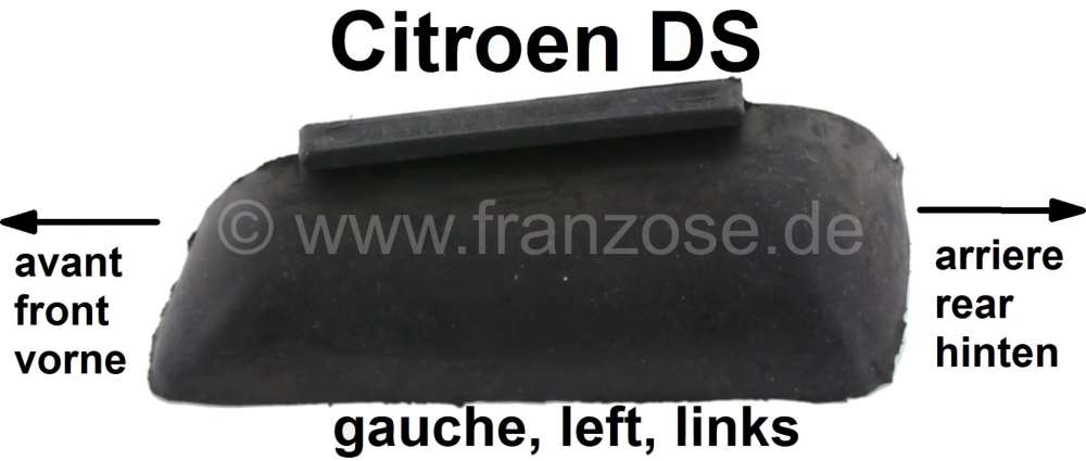 Citroen-2CV - Sealing rubber at the bottom left, at the B-support (door stop, seal of the door from down
