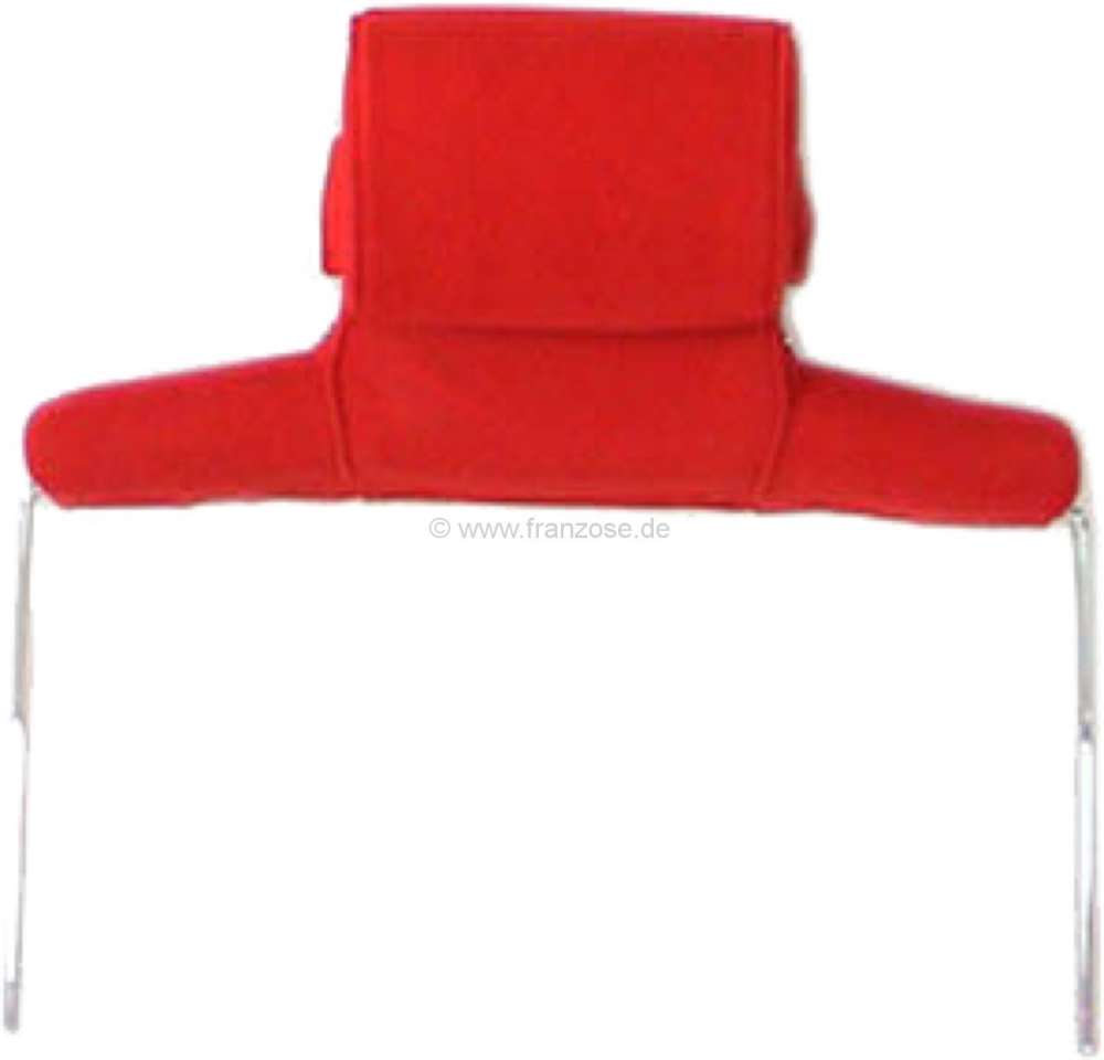 Alle - Head rest wide, suitable for Citroen DS (2-piece). Material light red. Per piece.
