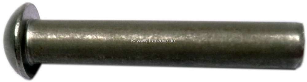 Renault - Cylinder pin for the front seat. Suitable for Citroen 11CV + Citroen HY. Dimension: 6 x 32