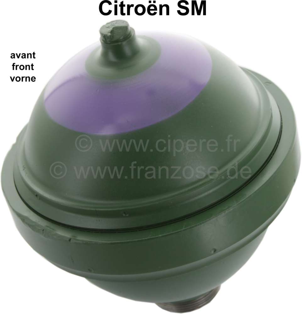 Citroen-DS-11CV-HY - SM, Sphere front (suspension ball), screwed. In the exchange. Suitable for Citroen SM. Or.