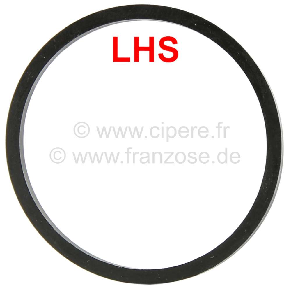Alle - Sphere (suspension ball) sealing ring, for hydraulic system LHS. Suitable for Citroen DS. 