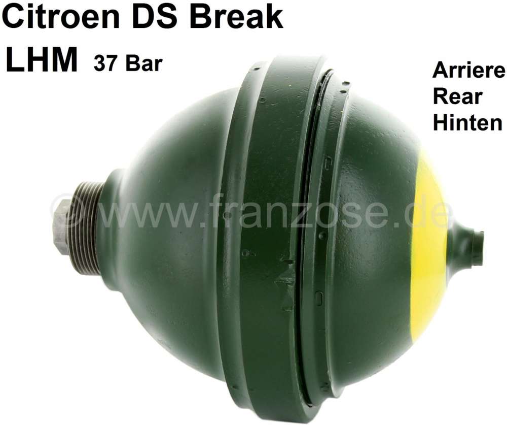 Citroen-DS-11CV-HY - Sphere rear (suspension ball), screwed. Hydraulic system LHM. In the exchange. Suitable fo