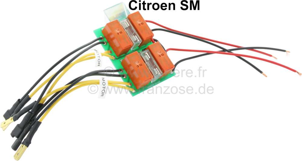 Citroen-DS-11CV-HY - SM, control unit for the window lifter system, to protect the up/down switches. 72x51x20mm