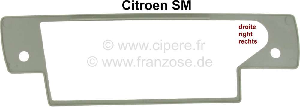 Citroen-DS-11CV-HY - SM, seal on the right, under door handle (outside). Suitable for Citroen SM.