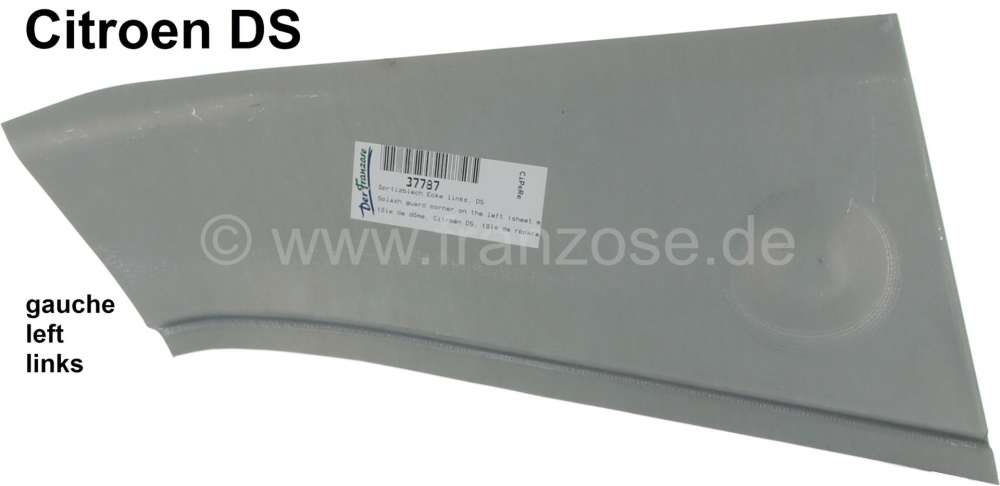 Citroen-DS-11CV-HY - Splash guard corner on the left (sheet metal fusion from the engine front wall to the wind