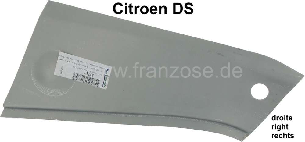 Citroen-DS-11CV-HY - Splash guard corner on the right (sheet metal fusion from the engine front wall to the win