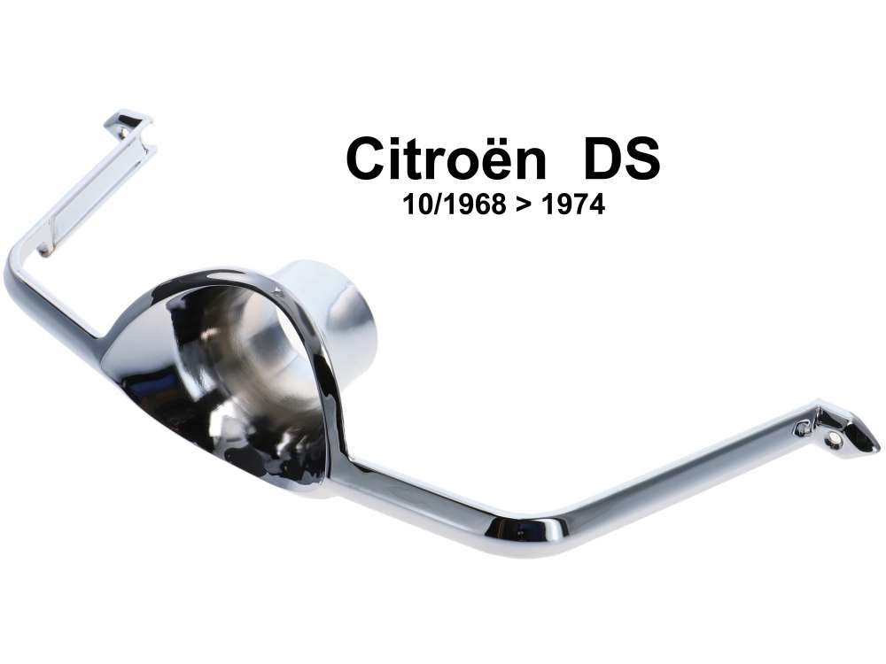 Citroen-DS-11CV-HY - Steering wheel + steering column trim, made of polished stainless steel. Suitable for Citr