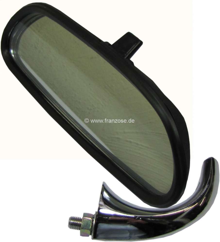 Alle - Rear view mirror (inside mirror) inclusive chromed fixture. Mounted on the dashboard. Suit