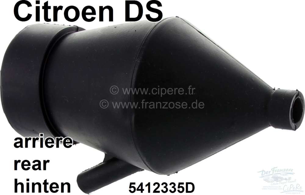 Alle - Suspension cylinder collar rear (cafetiere). Reproduction. Suitable for Citroen DS. Or. No