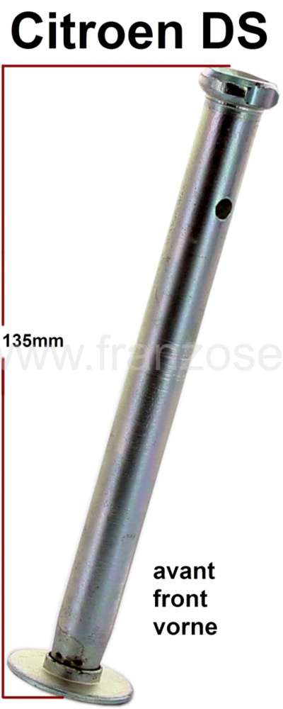 Alle - Suspension cylinder piston rod, for the front axle. Suitable for Citroen DS sedan.