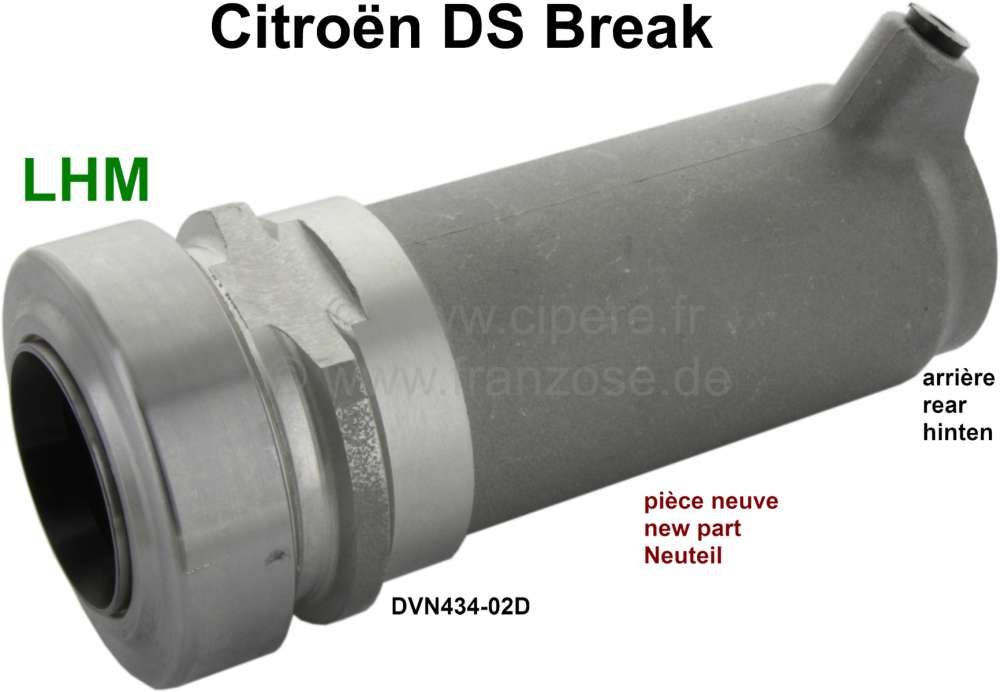 Citroen-DS-11CV-HY - Suspension cylinder rear (new). Hydraulic system LHM. Suitable for Citroen DS BREAK, start