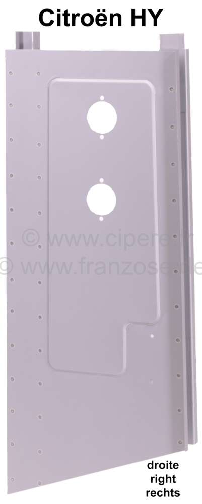 Citroen-DS-11CV-HY - Tail sheet metal on the right. Mounting for the tail lamps. Suitable for Citroen HY. It is