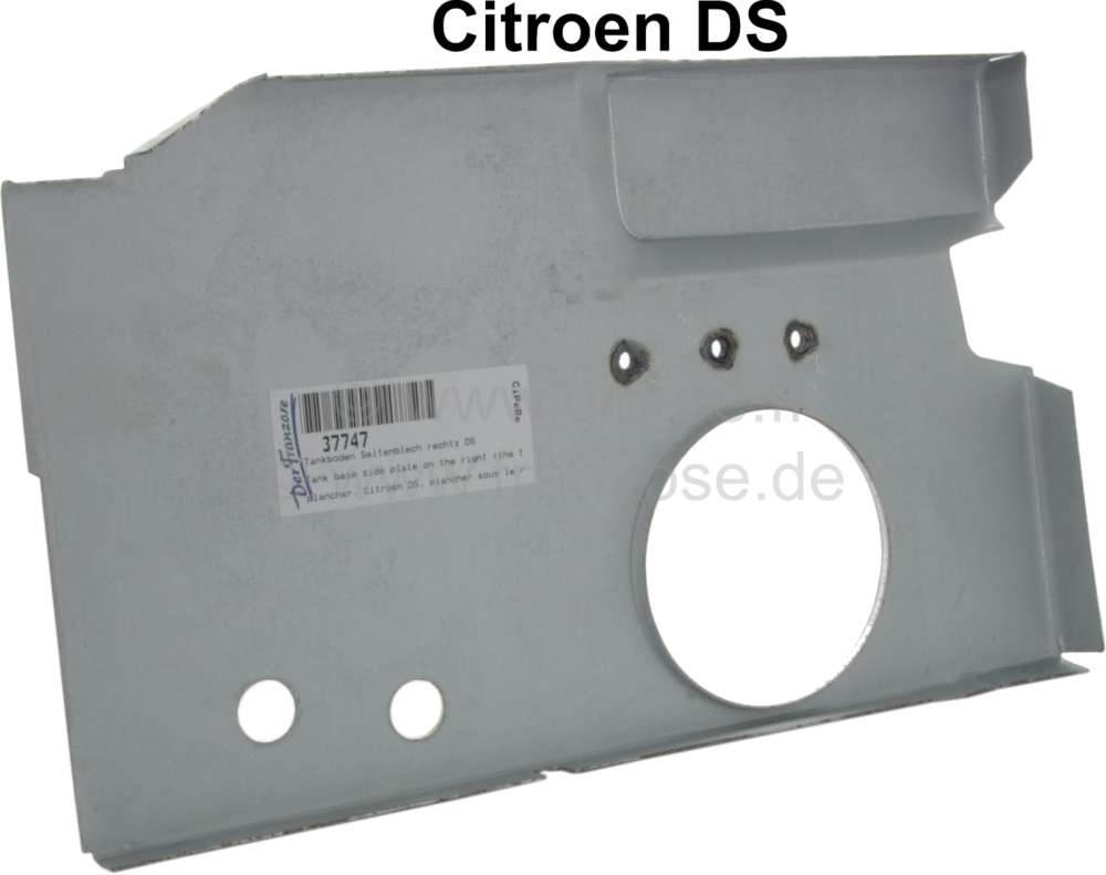 Citroen-DS-11CV-HY - Tank base side plate on the right (the tube end in the illustration is only for demonstrat