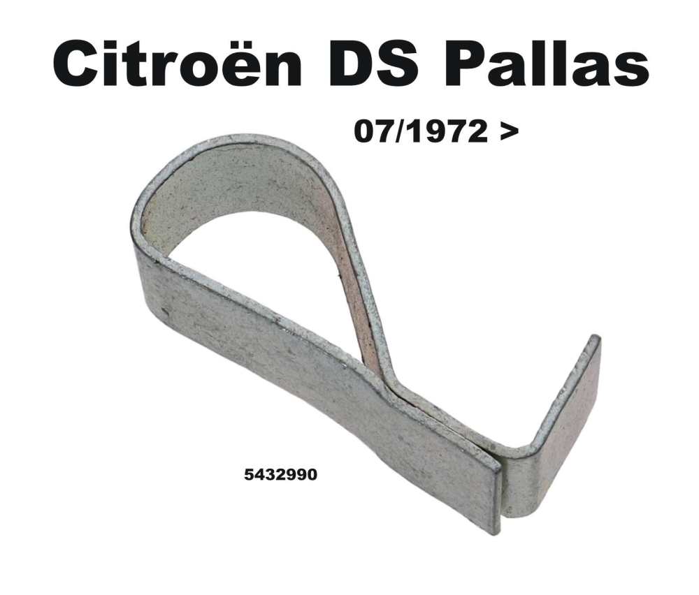 Citroen-DS-11CV-HY - Centring tab for the roof. Suitable for Citroen DS Pallas, from year of construction 07/19