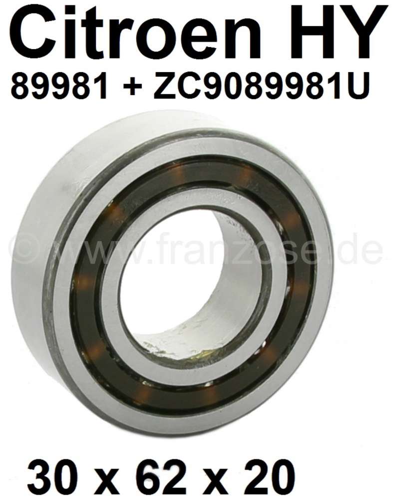 Alle - Gearbox bearing for the primary shaft (the front of the two rear bearings). Suitable for C