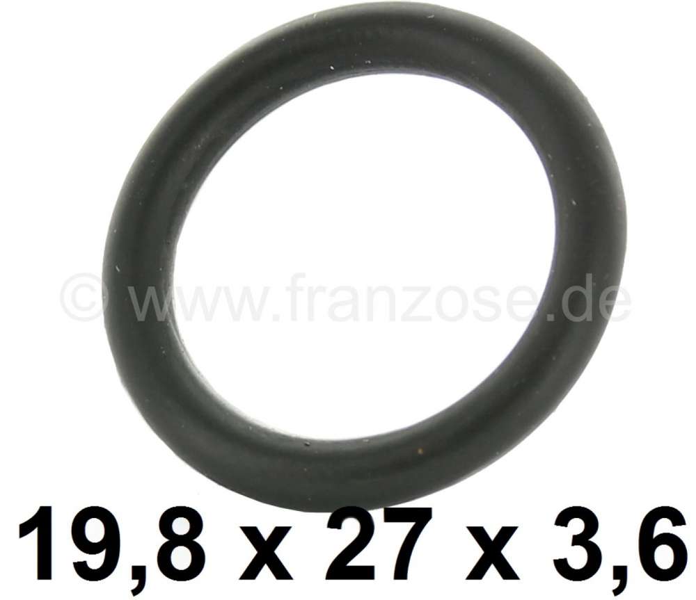 Citroen-DS-11CV-HY - Sealing ring in the gearbox lid. Suitable for Citroen DS. Dimension: 19.8 x 27 x 3,6mm. Or