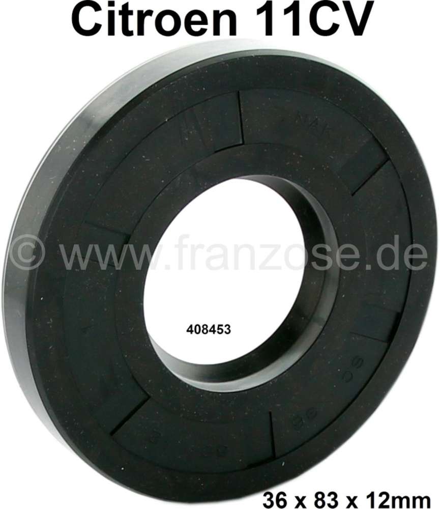 Citroen-DS-11CV-HY - Shaft seal for drive shaft, at the differential outlet. Suitable for Citroen 11CV. Dimensi