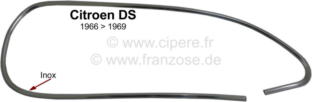 Citroen-2CV - Headlamp trim on the right, from high-grade steel. Suitable for Citroen DS, of year of con