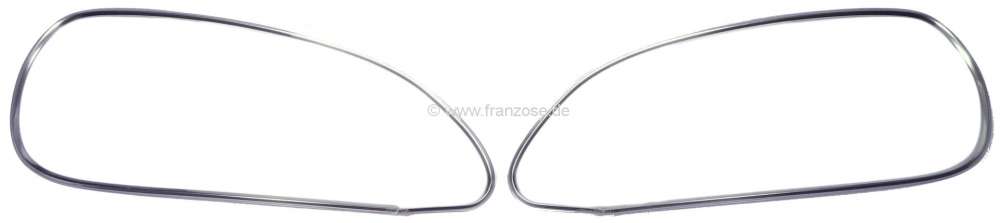 Sonstige-Citroen - Headlamps trim (1 pair) from synthetic. Suitable for Citroen DS, starting from year of con