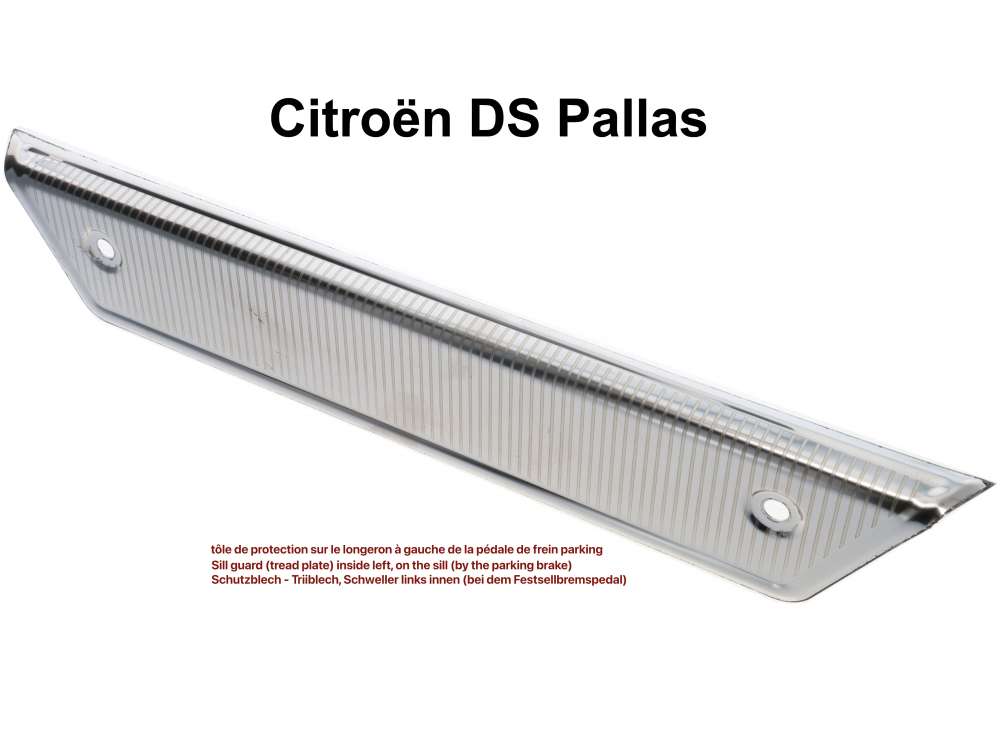 Citroen-2CV - Sill guard (tread plate) inside left, on the sill (by the parking brake). Suitable for Cit
