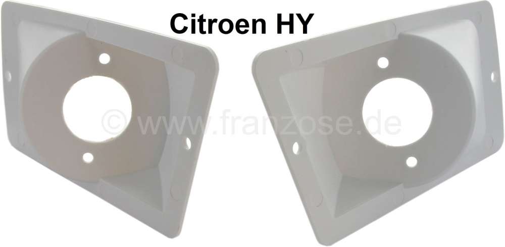 Citroen-DS-11CV-HY - Turn signal fixture in front on the left + in front on the right (2 pieces). Suitable for 