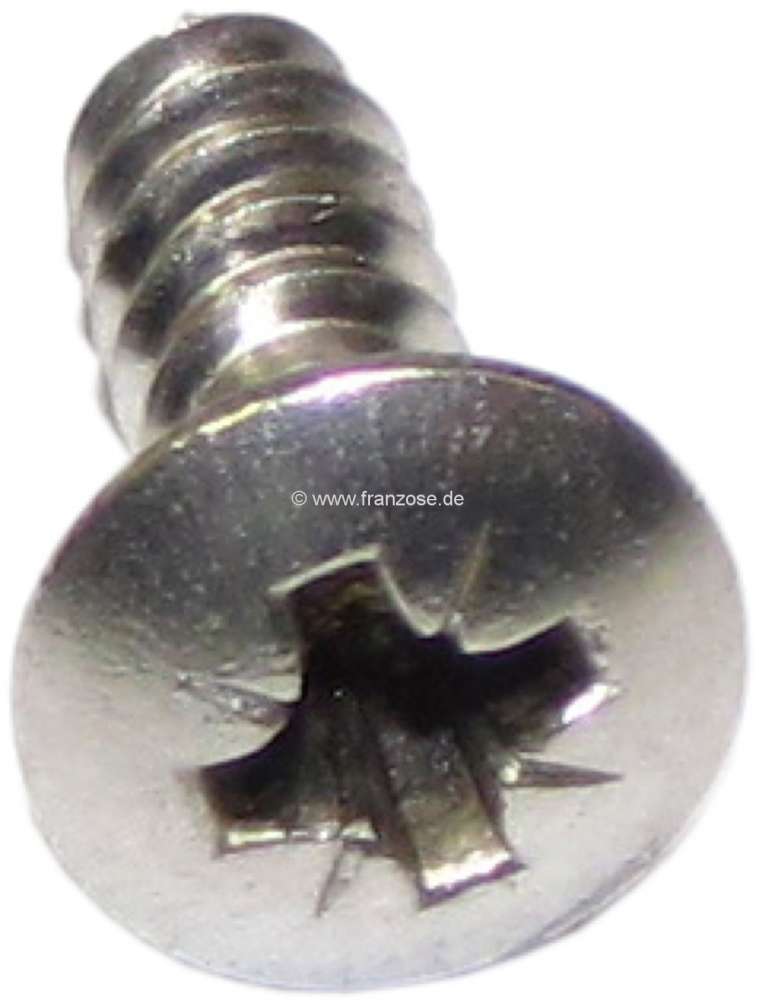 Peugeot - Screw chrome, for mounting the indicators. Suitable for Citroen DS, starting from year of 