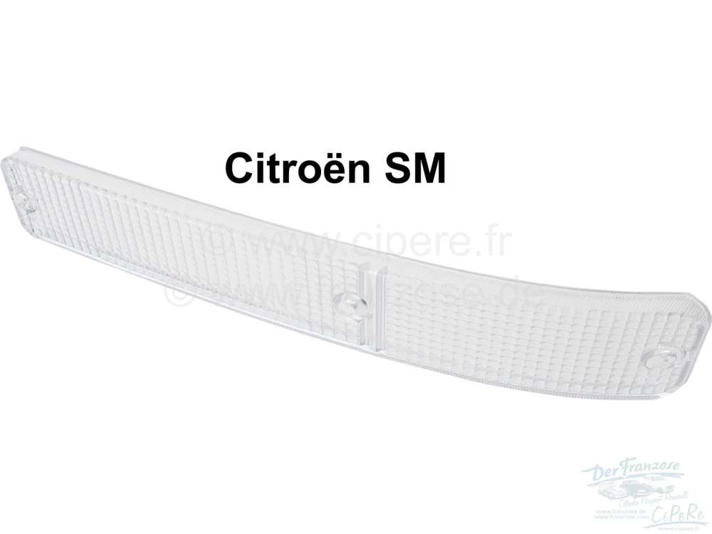 Citroen-DS-11CV-HY - SM, indicator glass in front. Suitable for Citroen SM. Color: clear. Fits left and right.