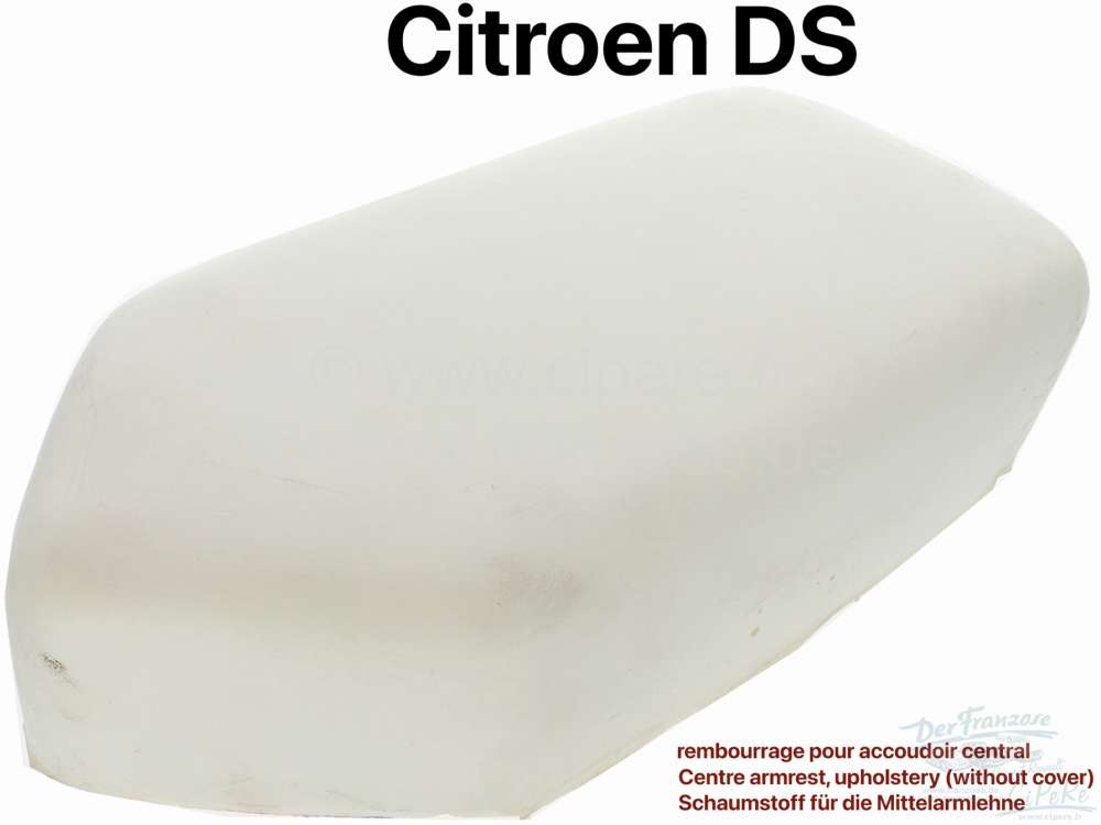 Citroen-2CV - Centre armrest, upholstery (without cover). Suitable for Citroen DS.