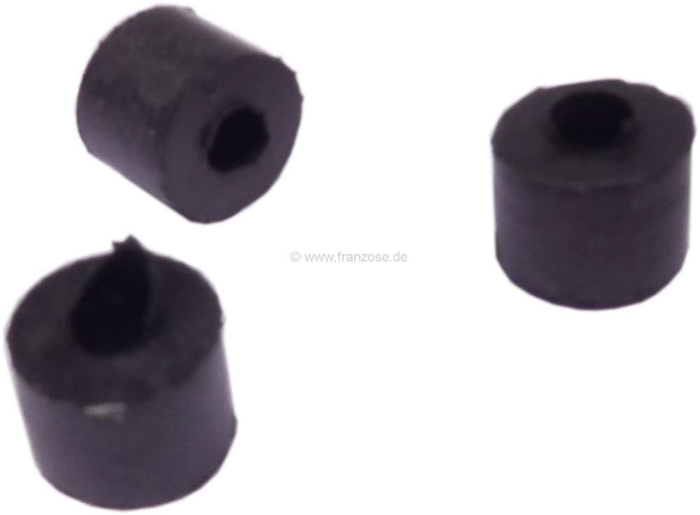 Citroen-DS-11CV-HY - Rubber bushes (3 pieces), for the wiper  operating lever. Suitable for Citroen 11CV + 15CV