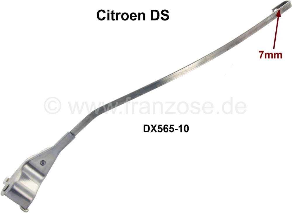 Citroen-DS-11CV-HY - Windshield wiper arm from stainless steel. Width for the wiper blade mounting: 7,0mm. Suit