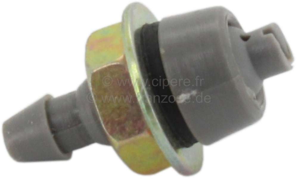 Citroen-2CV - Wiper nozzle synthetic grey. Universal fitting. 4mm hose connection. The wiper nozzle is l