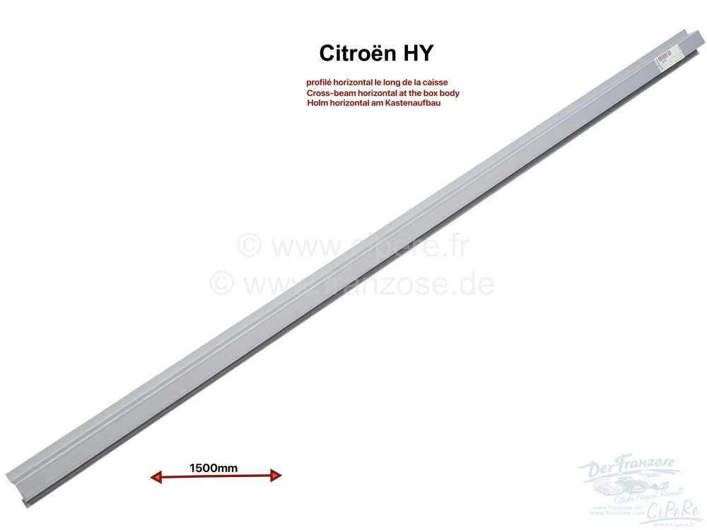 Citroen-DS-11CV-HY - Cross-beam horizontal at the box body. With bending to in-cement the side plates. 1500mm l