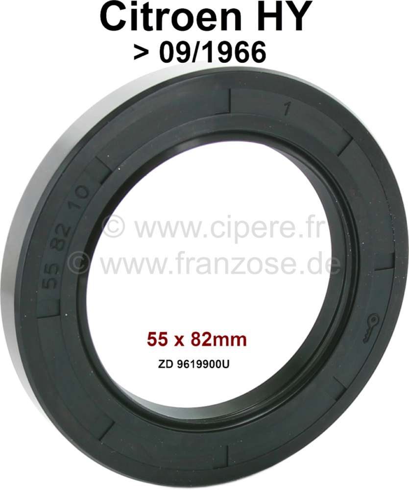 Citroen-DS-11CV-HY - Shaft seal, for the wheel bearing. Suitable for Citroen HY, to year of construction 09/196