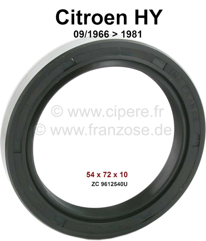 Citroen-DS-11CV-HY - Shaft seal outside, for the wheel bearing. Suitable for Citroen HY, starting from year of 