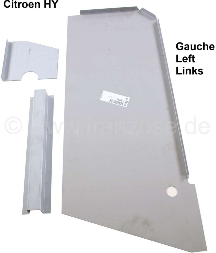 Citroen-DS-11CV-HY - Wheel house front panel sheet metal on the left. Suitable for Citroen HY. Or. No. H821-93