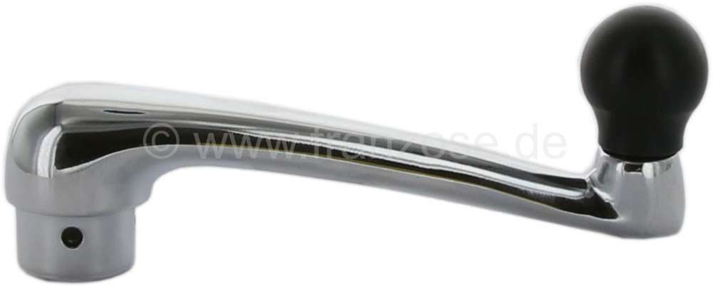 Citroen-DS-11CV-HY - Window crank chrom-plated, with knob from synthetic. Suitable for Citroen 11CV + 15CV. 10m